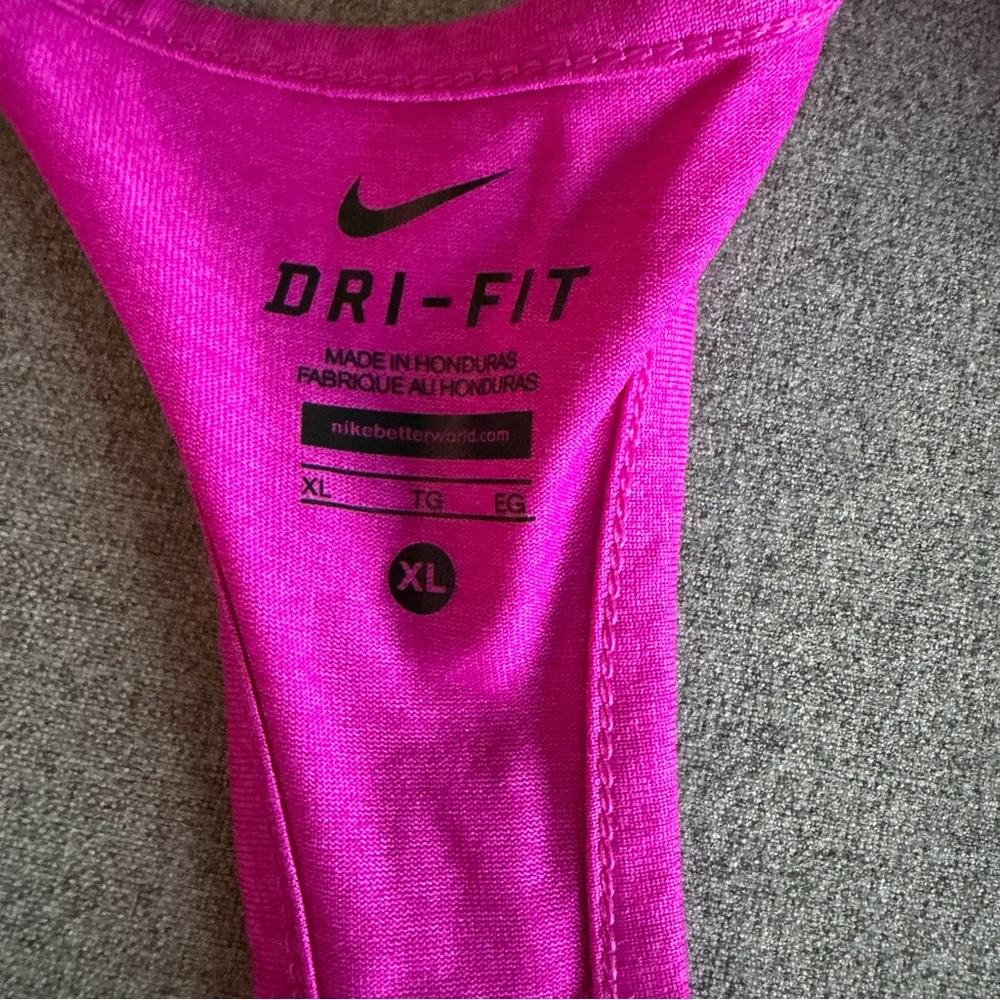 Nike Women's Vibrant Pink Tank Top - Picture 3 of 8